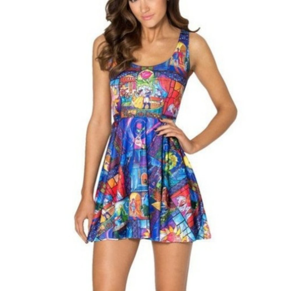 Disney x BlackMilk Beauty & The Beast Skater Dress - Picture 2 of 9